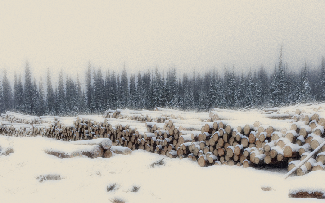 Hampton Lumber - Logs and Forest in Snow