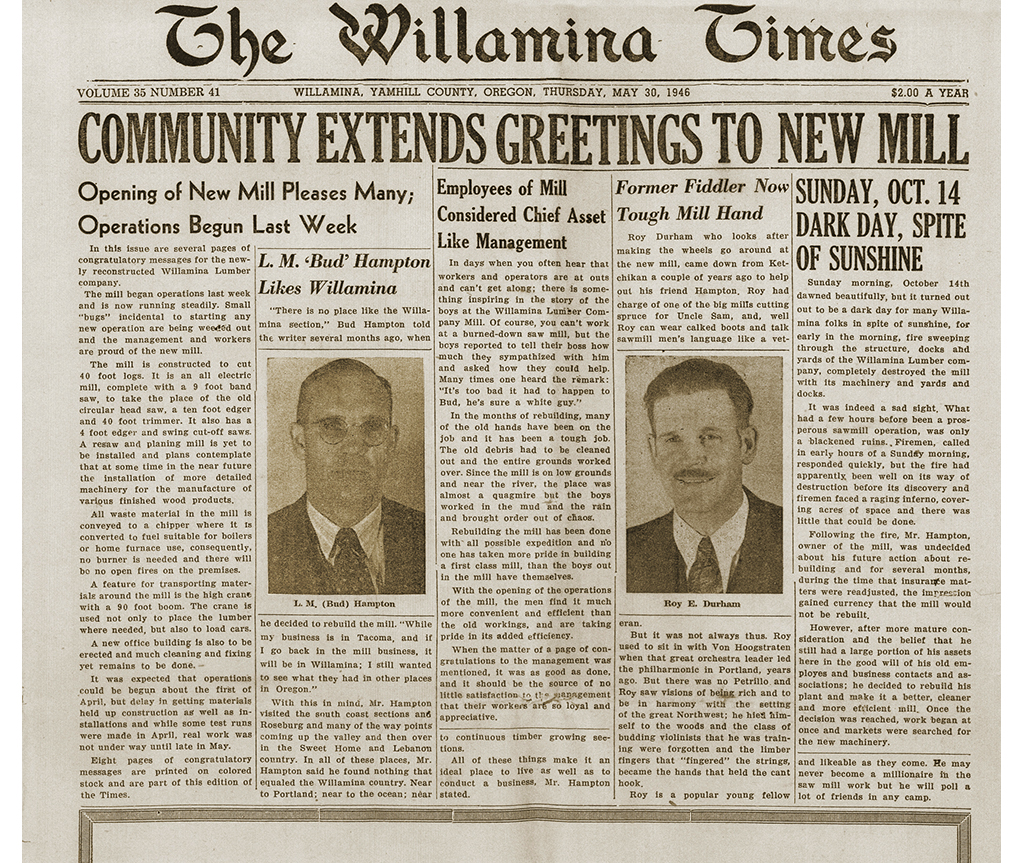 Willamina Times - May 30th 1946
