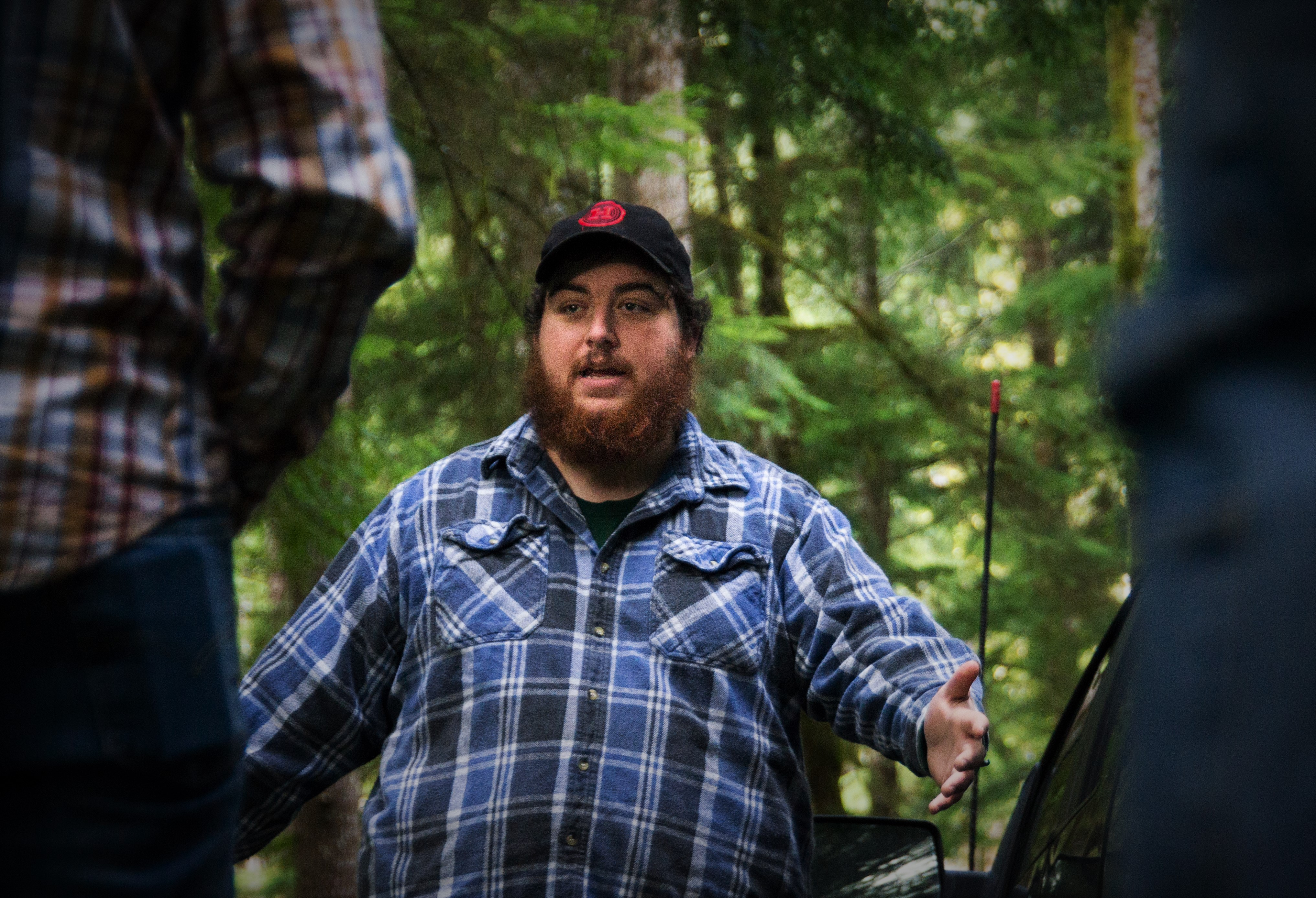 Jacob speaking to forest stewards